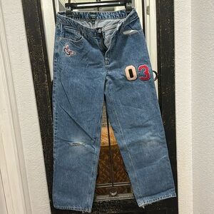 mid rise dad jeans